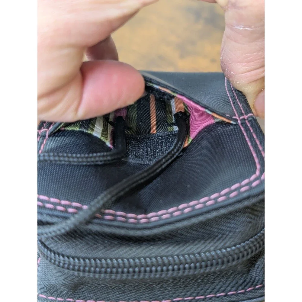SWISS GEAR RHEA SMALL CAMERA Case GoPRO Case Size Black PINK STITCHING